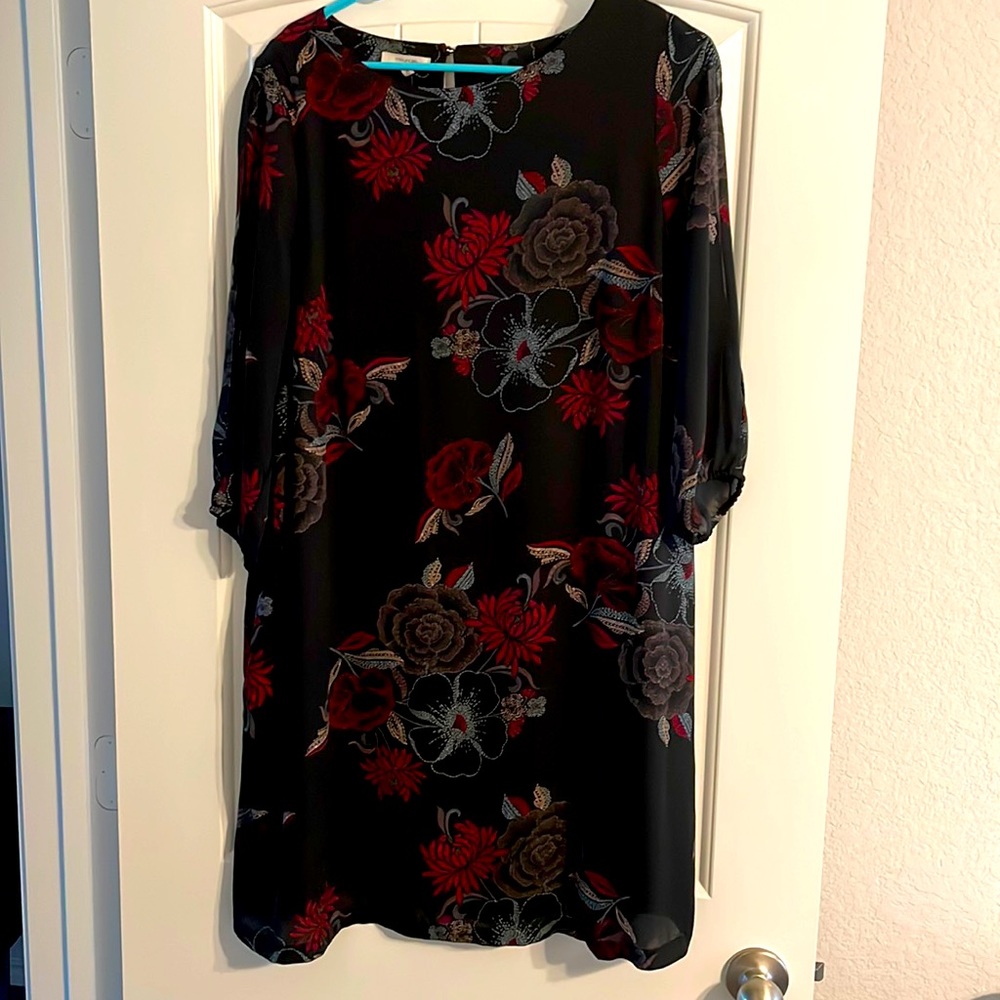 Floral chiffon dress